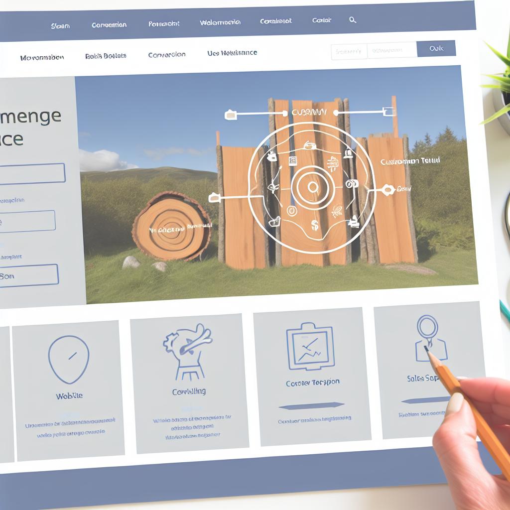 The image is a website redesign for a leading Australian Timber Mill
